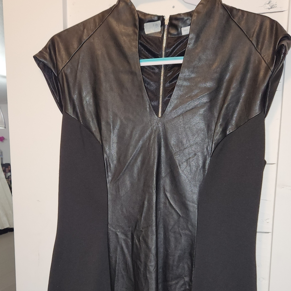 New York & Co. XL black multifabric stretchy dress